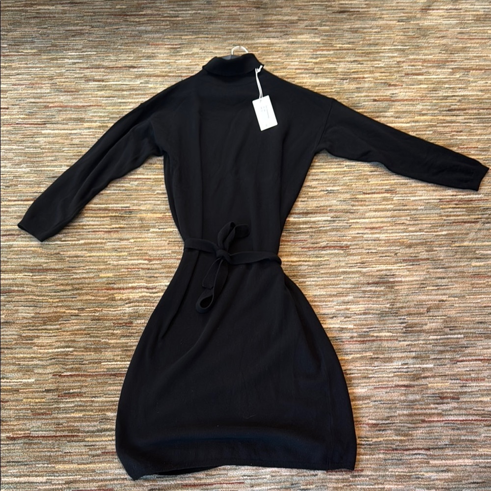 NWT Warm Black Turtleneck Sweater Dress